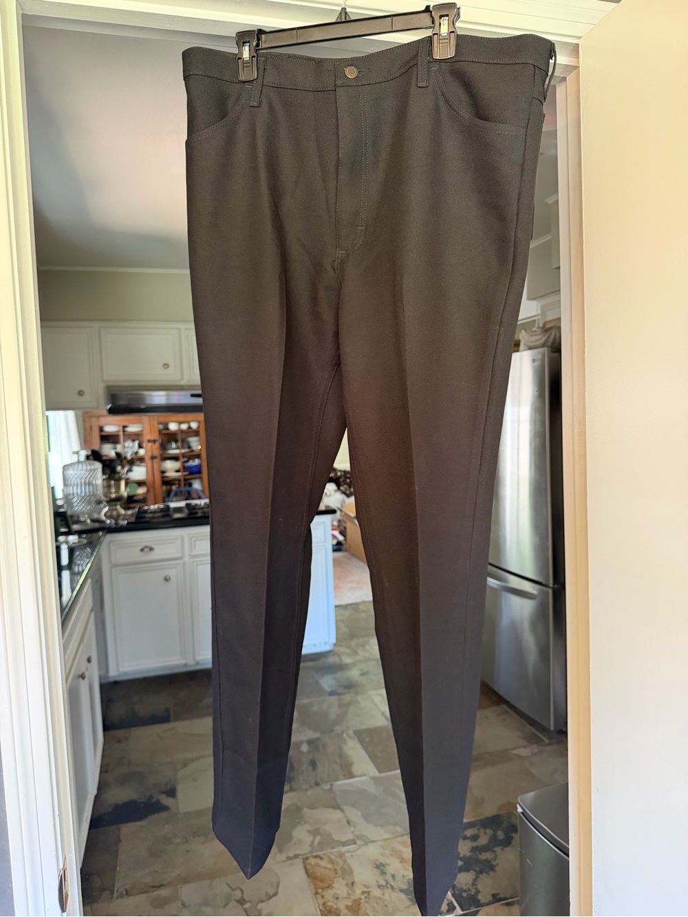 Wrangler Men's Black Dress Pants - Classic Straight